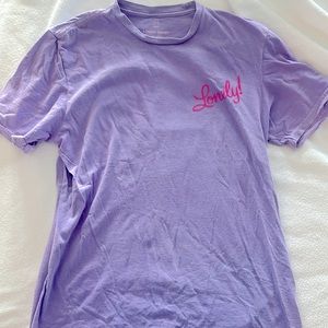 Women’s purple size M Lonely Ghost color changing t shirt